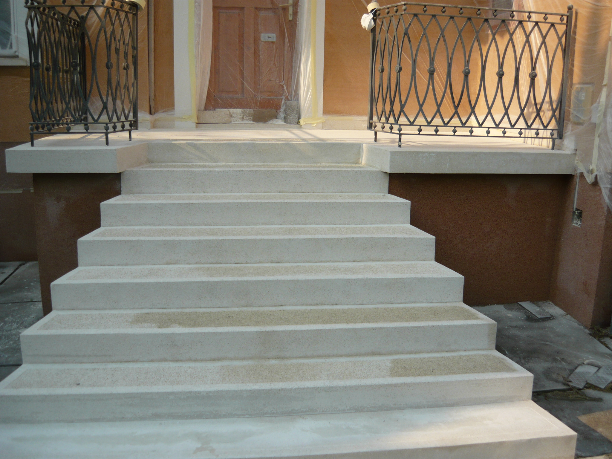 műkő lépcső felújítás után